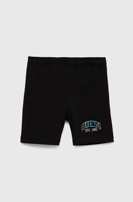 Дитячі шорти Guess колір чорний однотонні (2911821)
