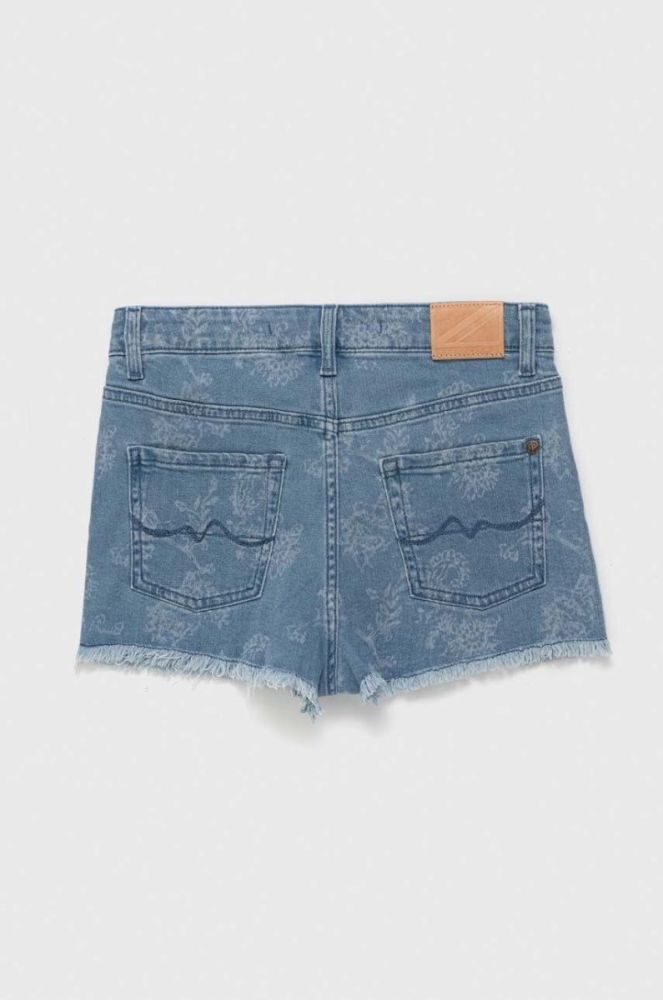 Дитячі джинсові шорти Pepe Jeans візерунок регульована талія колір блакитний фото 2