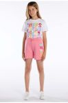 Дитячі шорти Guess колір рожевий з аплікацією регульована талія (3004623)