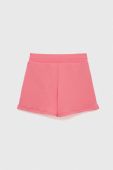 Дитячі шорти Guess колір рожевий з аплікацією регульована талія (3004623)