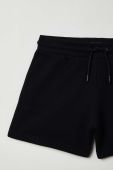 Дитячі бавовняні шорти OVS колір чорний однотонні