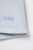 Дитячі бавовняні шорти Guess однотонні колір блакитний