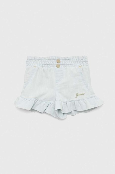 Дитячі шорти Guess однотонні колір блакитний (2962265)