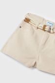 Дитячі шорти Mayoral колір бежевий однотонні (2975672)