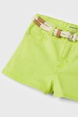 Дитячі шорти Mayoral колір зелений однотонні (2975664)