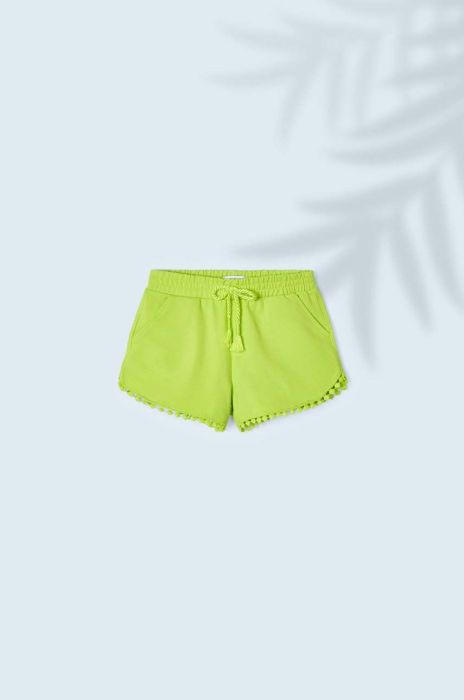 Дитячі шорти Mayoral колір зелений однотонні (2962300)