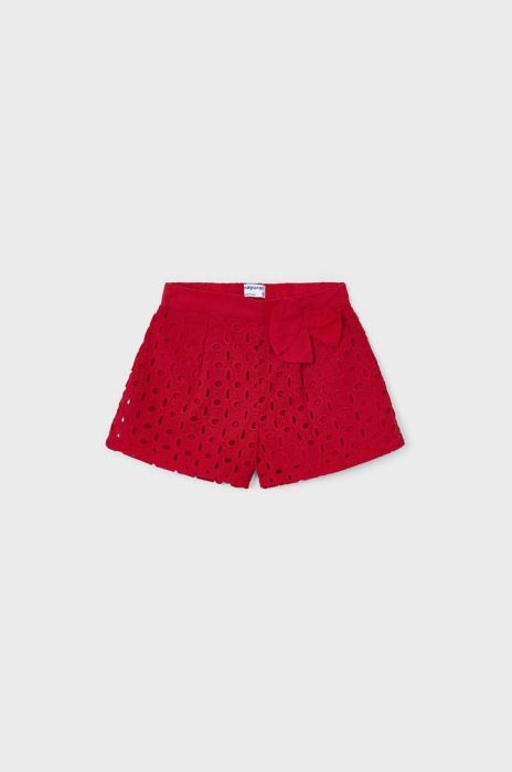 Дитячі шорти Mayoral колір червоний однотонні (2980534)