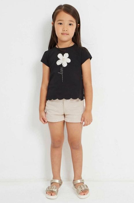 Дитячі шорти Mayoral колір бежевий візерунок (2980582)