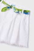 Дитячі шорти Mayoral колір білий однотонні (2966733)