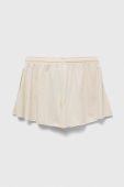 Дитячі шорти United Colors of Benetton колір бежевий однотонні регульована талія