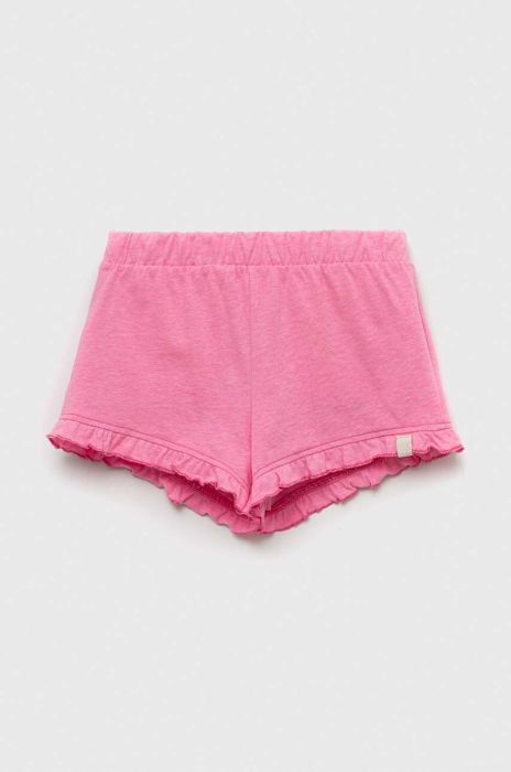 Дитячі шорти United Colors of Benetton колір рожевий однотонні (3234418)