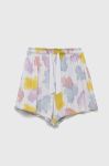 Дитячі шорти United Colors of Benetton колір білий візерунок регульована талія