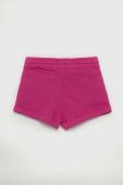Дитячі бавовняні шорти United Colors of Benetton колір рожевий однотонні регульована талія (3234439)