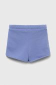 Дитячі бавовняні шорти United Colors of Benetton колір фіолетовий однотонні регульована талія (3234468)