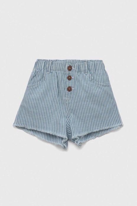 Дитячі бавовняні шорти United Colors of Benetton візерунок колір блакитний (3275517)