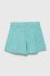 Дитячі бавовняні шорти United Colors of Benetton колір бірюзовий однотонні регульована талія (3279798)