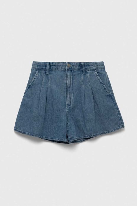 Дитячі бавовняні шорти United Colors of Benetton однотонні колір блакитний (3285769)