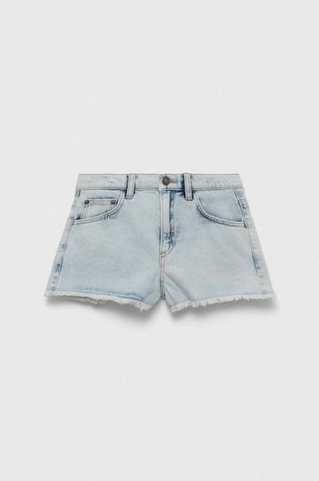 Дитячі джинсові шорти United Colors of Benetton однотонні колір блакитний
