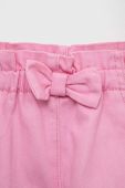 Дитячі джинсові шорти United Colors of Benetton колір рожевий однотонні