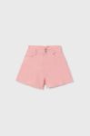Дитячі джинсові шорти Mayoral колір рожевий однотонні (3046325)