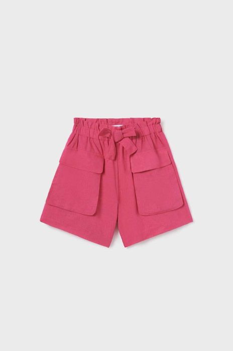 Дитячі шорти з домішкою льону Mayoral однотонні колір барвистий