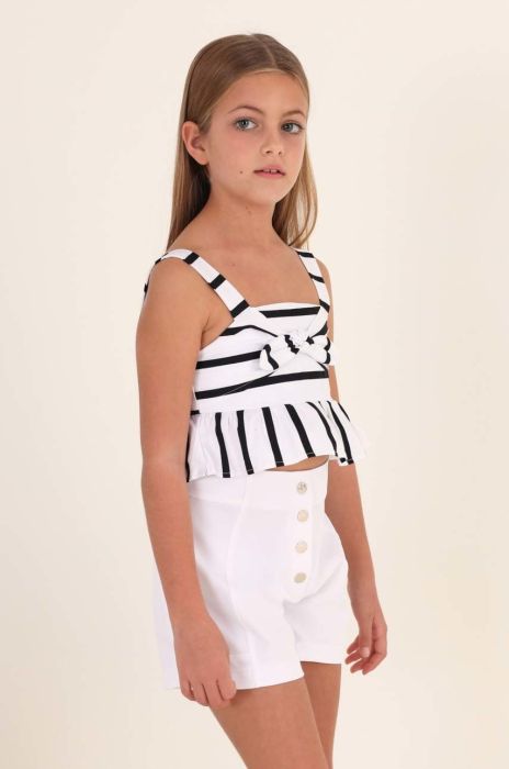 Дитячі шорти Mayoral колір білий однотонні (2948675)