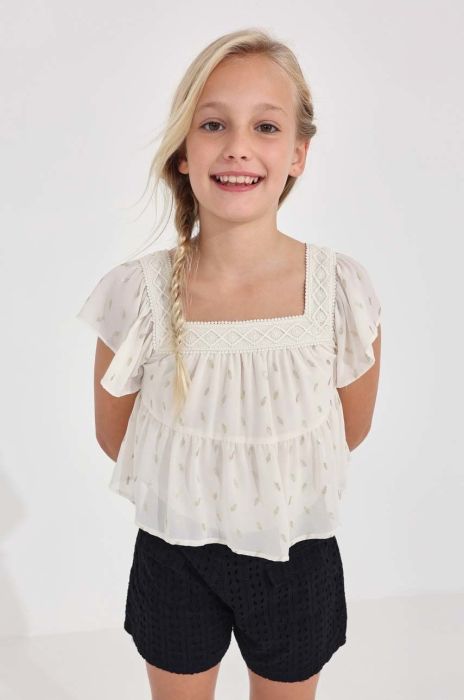 Дитячі бавовняні шорти Mayoral колір чорний однотонні (2948681)