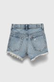 Дитячі джинсові шорти Sisley з аплікацією регульована талія колір блакитний