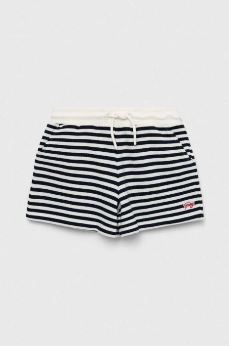 Дитячі шорти Tommy Hilfiger колір синій візерунок