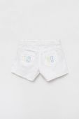 Дитячі джинсові шорти Birba&Trybeyond колір білий з аплікацією
