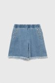 Дитячі джинсові шорти Birba&Trybeyond з аплікацією колір блакитний