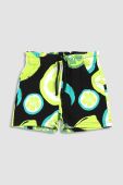 Дитячі бавовняні шорти Coccodrillo колір зелений візерунок