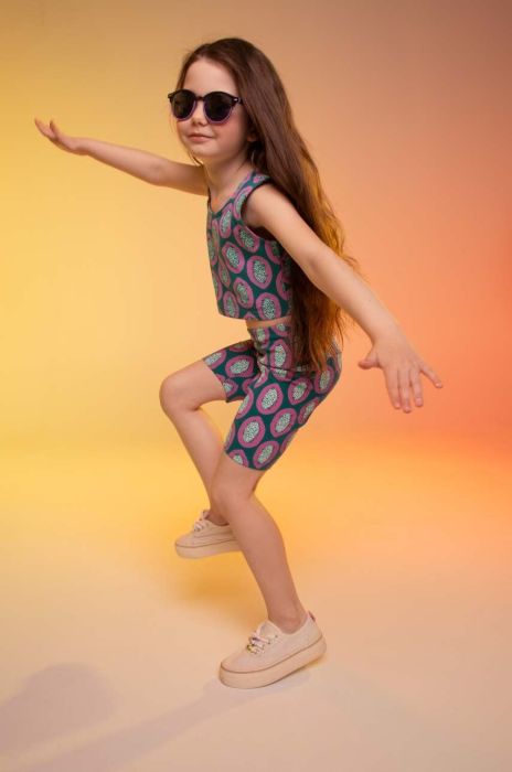 Дитячі шорти Coccodrillo колір зелений візерунок (3297857)