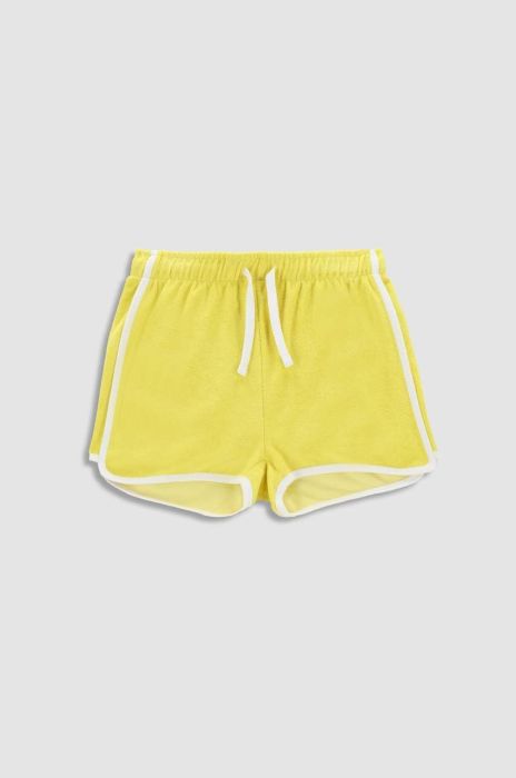 Дитячі шорти Coccodrillo колір жовтий однотонні регульована талія (3177104)