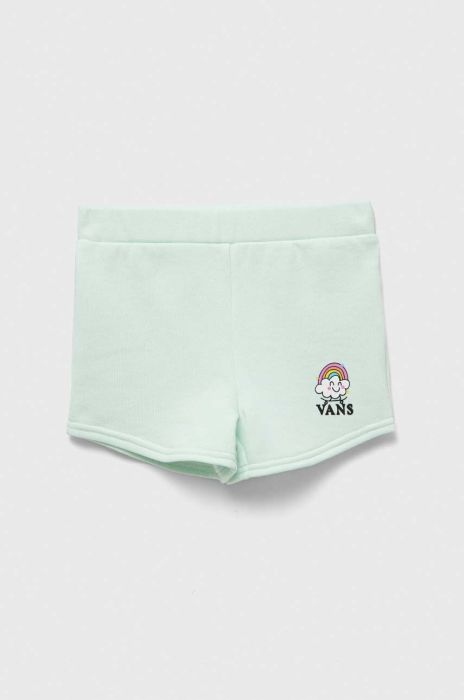 Дитячі шорти Vans RAINBOW RIDER SHORT CLEARLY AQUA колір зелений з принтом