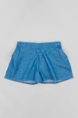 Дитячі бавовняні шорти zippy однотонні колір блакитний (3214497)