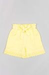 Дитячі шорти zippy колір жовтий однотонні
