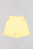 Дитячі шорти zippy колір жовтий однотонні