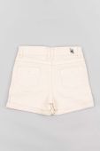 Дитячі шорти zippy колір білий однотонні