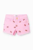 Дитячі шорти Desigual колір рожевий візерунок