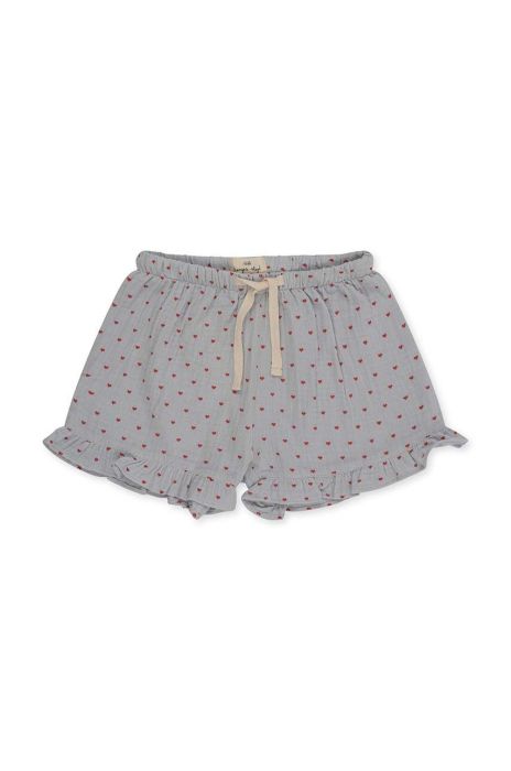 Дитячі бавовняні шорти Konges Sl?jd візерунок колір блакитний (3053826)