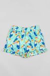 Дитячі бавовняні шорти zippy колір бірюзовий візерунок