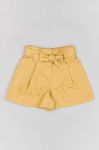 Дитячі шорти zippy колір бежевий однотонні регульована талія
