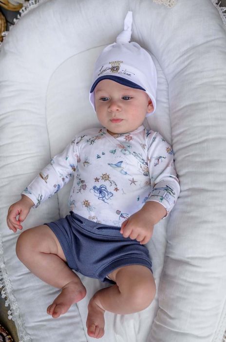 Шорти для немовлят Jamiks Maniek колір синій однотонні