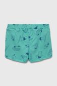 Бавовняні дитячі шорти United Colors of Benetton колір бірюзовий візерунок