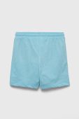 Дитячі шорти United Colors of Benetton однотонні регульована талія колір блакитний (3234564)