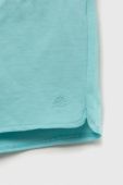 Дитячі бавовняні шорти United Colors of Benetton колір бірюзовий однотонні регульована талія (3279860)