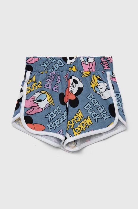Дитячі бавовняні шорти United Colors of Benetton візерунок колір блакитний (3279888)