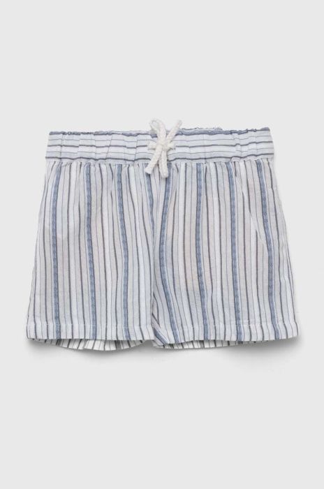 Бавовняні дитячі шорти United Colors of Benetton візерунок регульована талія колір блакитний