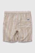 Дитячі бавовняні шорти United Colors of Benetton колір бежевий візерунок регульована талія (3283080)